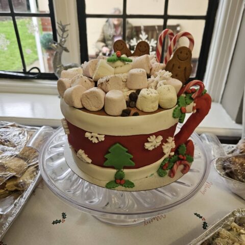 Residents, families and staff enjoying the Christmas Party at Nightingale Care Home