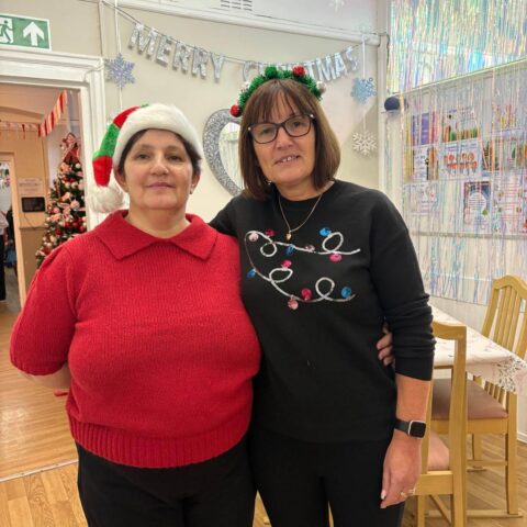 Residents celebrating the festive season together at Nightingale House