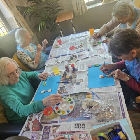 Nightingale Care Home residents enjoying a relaxing day in the park